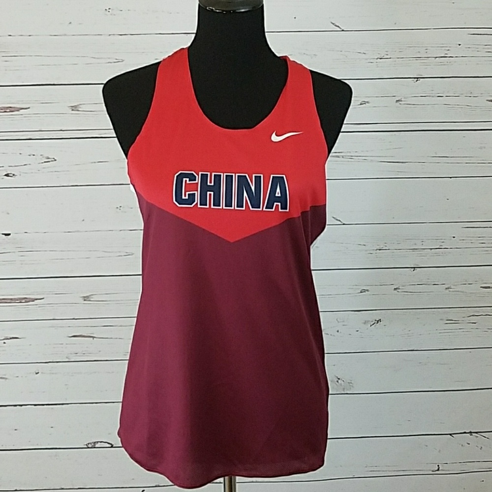 Nike Dri-Fit Women's China Running Singlet Size Medium